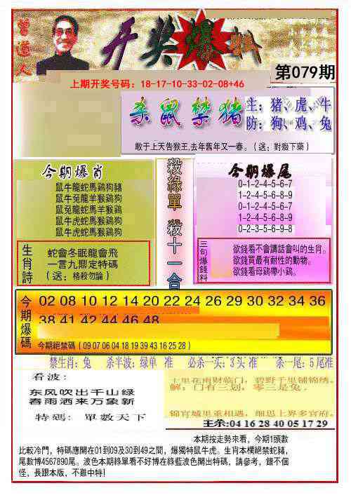 079期开奖爆料(新图推荐)[图]